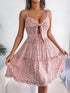 'Elowen' Floral Spaghetti Strap Mini Dress - Celes Fashion